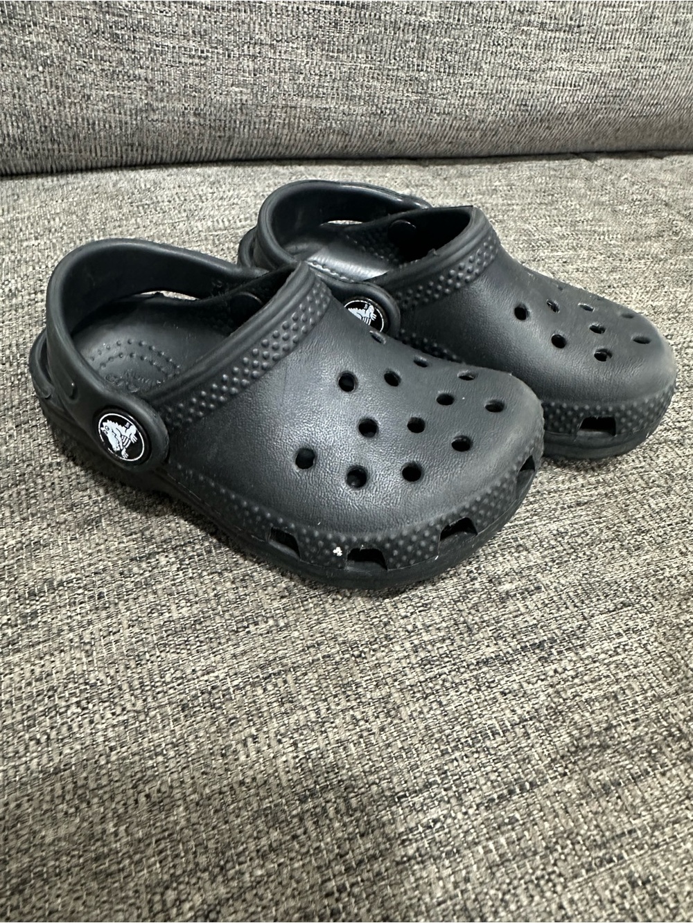 Kids Black Slip-On Crocs